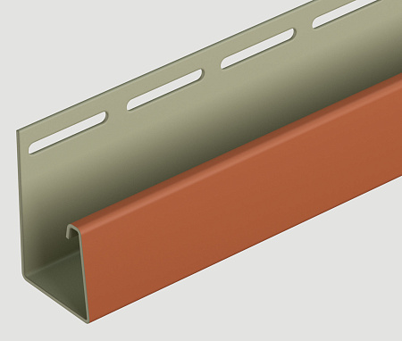 Фасадный J-профиль 30 мм (BERG, BURG, FLEMISH) Каштановый
